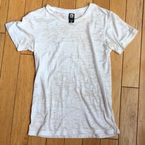 Alternative vintage soft white tee